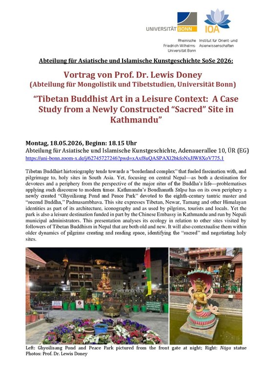 Public Lecture by Prof. Dr. Lewis Doney