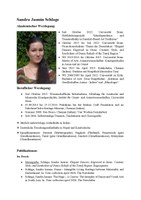 Informationen Dr. des. Sandra Jasmin Schlage