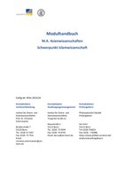M.A. Asienwissenschaften Islamwissenschaft.pdf
