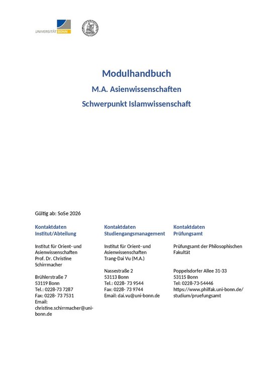 M.A. Asienwissenschaften Islamwissenschaft.pdf