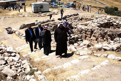 Representatives from Hisban Municipality visiting the site.jpg