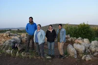 The Mosque and the Courtyard, with Volker, Britta, Rebecca, and Julia, from left to right..jpg