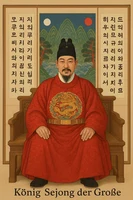 König Sejong auf dem Thron.png