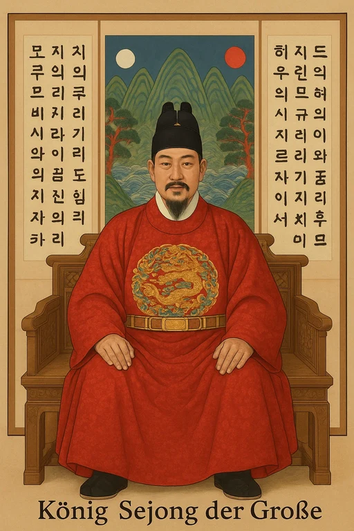 König Sejong auf dem Thron.png
