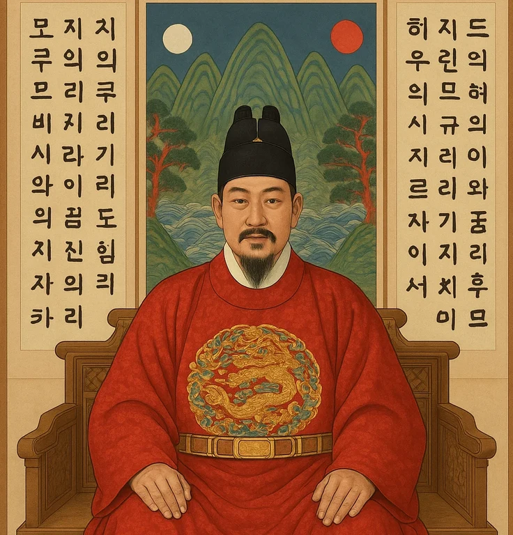 König Sejong auf dem Thron_klein.png