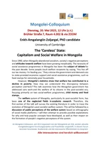 Mongolei-Colloquium 20.05.