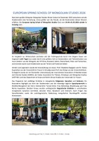 European Spring School for Mongolian Studies in Venice 2026