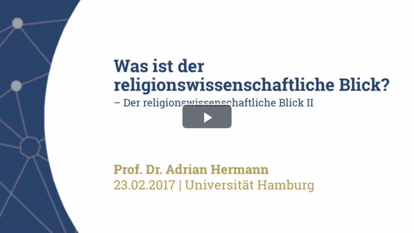 Screenshot der Titelkarte des Videos "Was ist der religionswissenschaftliche Blick?"
