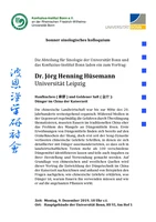 Vortrag von Dr. Hüsemann am 9. Dez. 2019