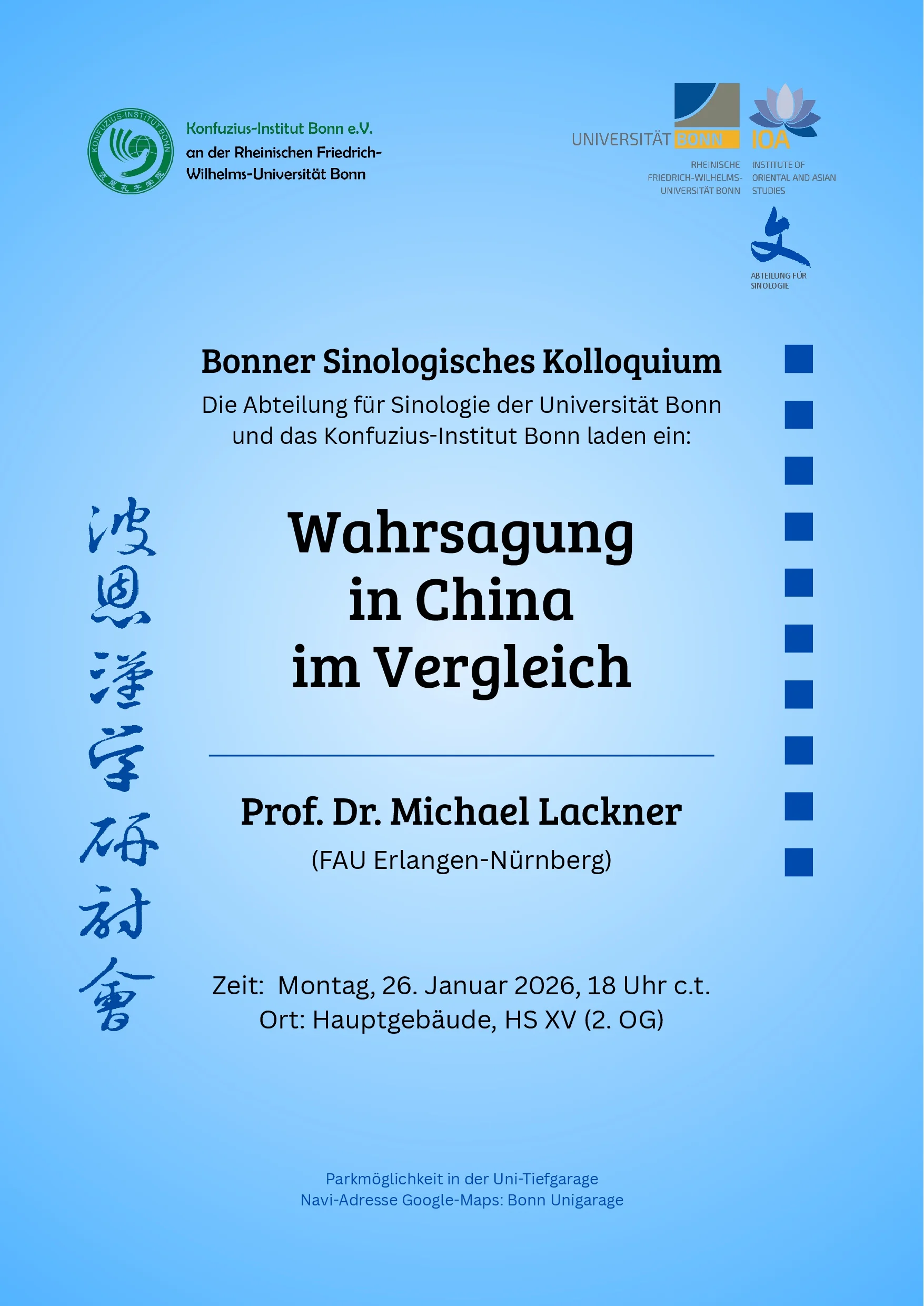 Prof. Dr. Michael Lackner (26.01.2026)