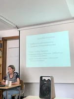 Frau Dr. Gruber beim Unterricht. 18.06.2022.