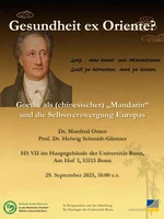Gesundheit ex Oriente? (29.09.2025)