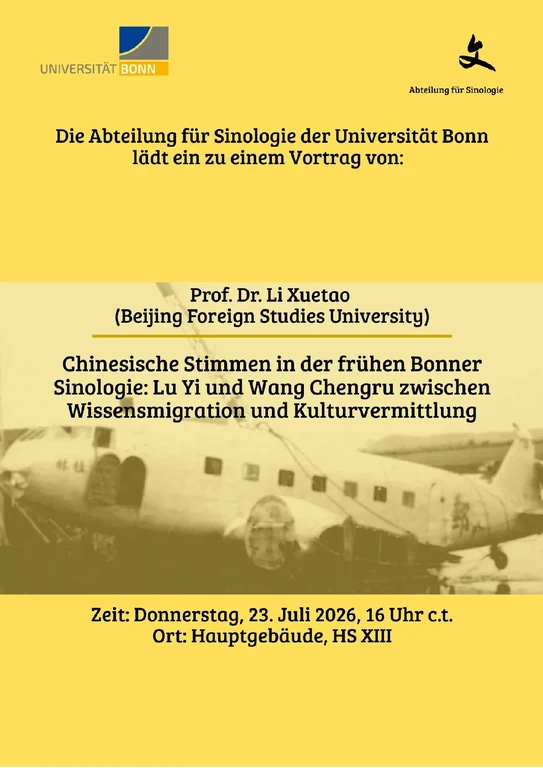 Vortrag, Prof. Dr. LI Xuetao (BFSU)