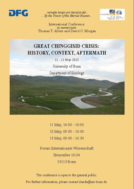 Great Chinggisid Crisis: History, Context, Aftermath 11 to 13 May 2023