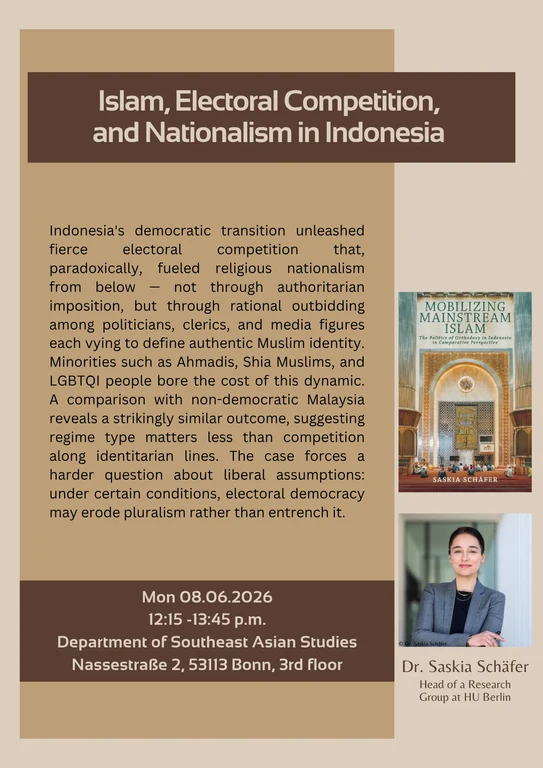 Islam, Electoral Competition,  and Nationalism in Indonesia