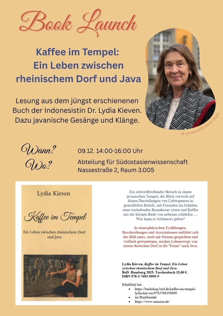09.12. Book Launch "Kaffee im Tempel:  Ein Leben zwischen rheinischem Dorf und Java"