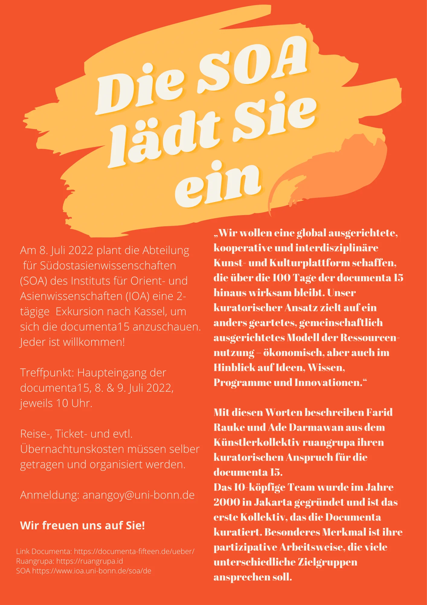 Einladung zur documenta15