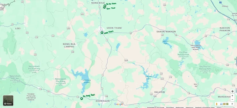 Karte der Feldforschungsorte