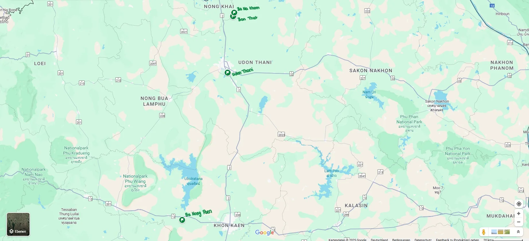 Karte der Feldforschungsorte